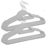 50pc Velvet Hangers - Grey