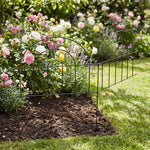Breeins 10pcs Decorative Metal Garden Fences