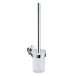 Toilet Brush, Chrome, Wall-mounted, Glass And Metal, Start Collection
