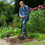 Lawn Aerator With Soil Core Storage Tray