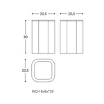 Bathroom Bin Glossy Stainless Steel Lineb+ (5l)