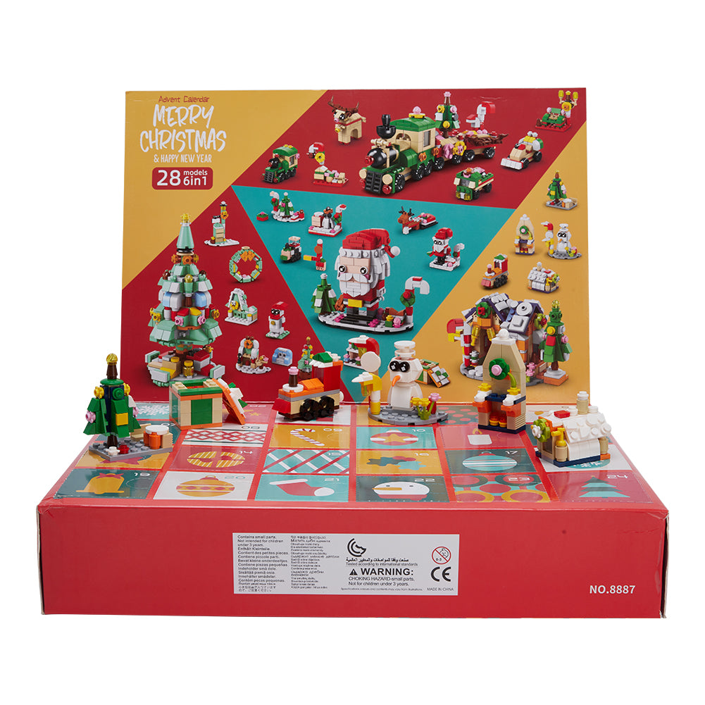 Advent Calendar Building Block Blind Box – Forest Animals Series | Holiday Countdown Toy Set