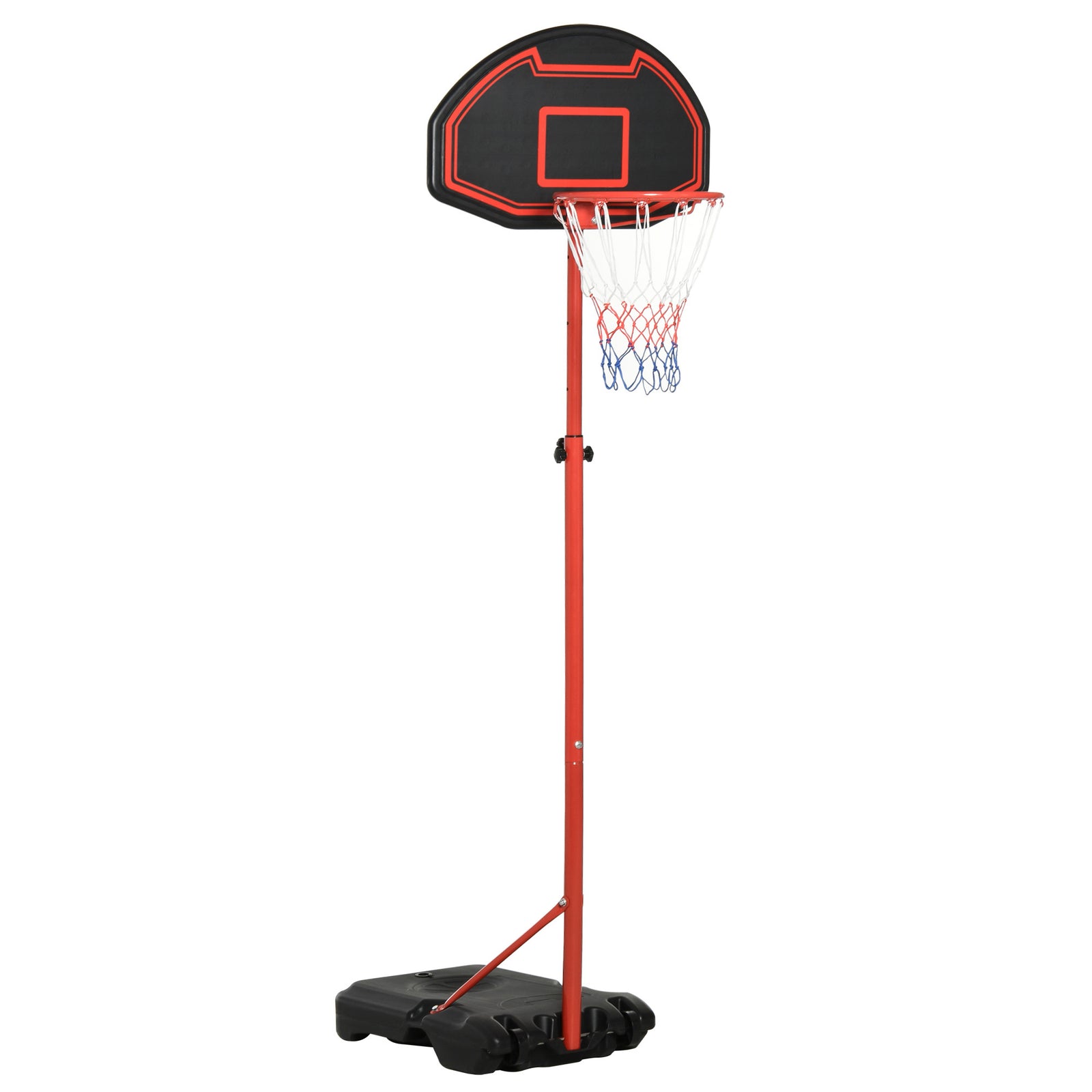 Portable Basketball Stand With Adjustable Height 200-250cm | Black