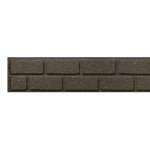 Recycled Rubber Brick Effect Garden Edging Border 1.2m | Set of 10 | Brown