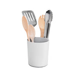 Recycled Utensil Holder - Stone Kitchen Organiser - Two Sections, Organised and Tidy - Made in UK