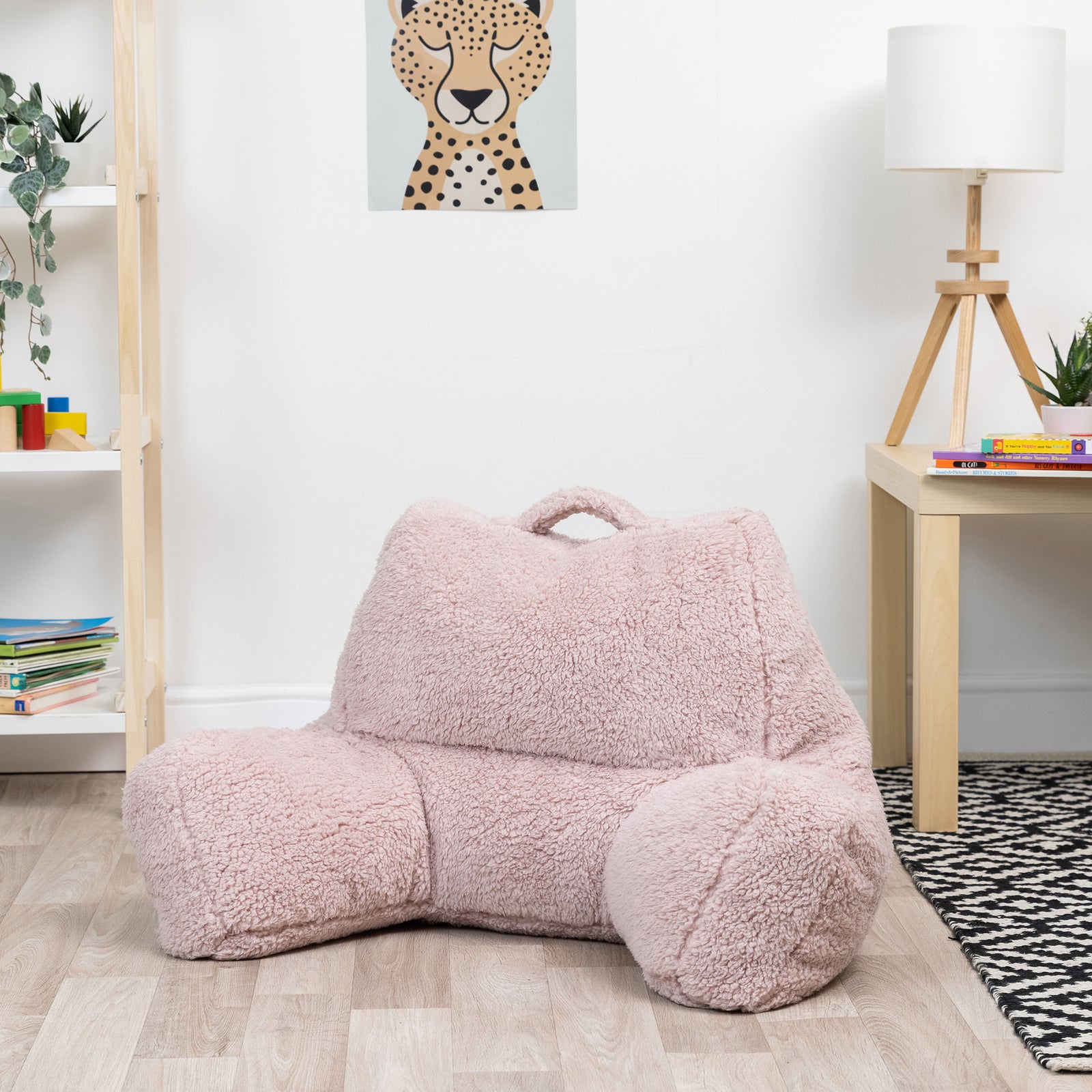 Teddy Borg Cuddle Cushion Pillow | Pink