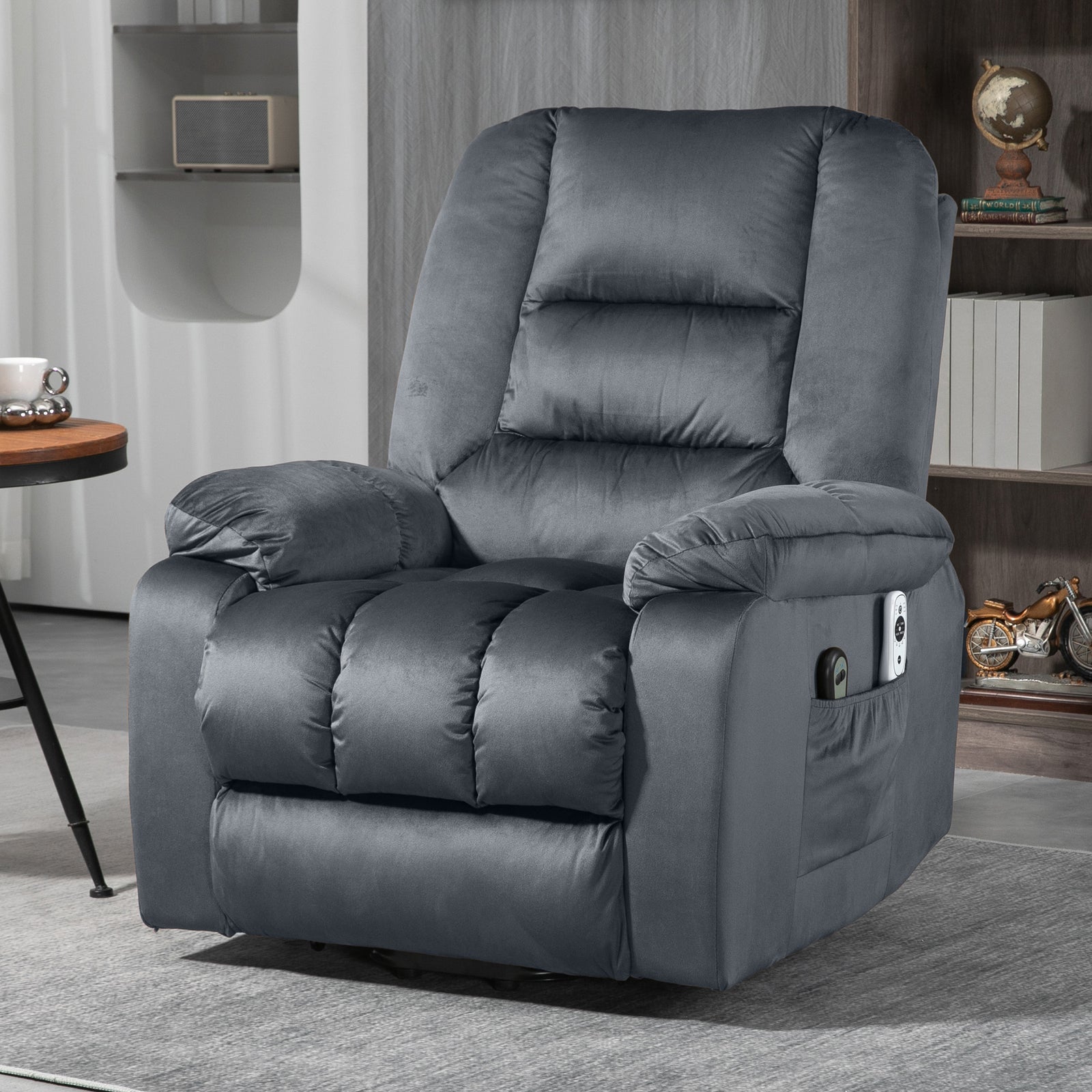 Lift Chair W/ Vibration Massage Heat Assembly | Gray