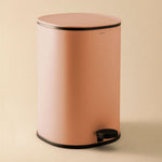 Essentials Pedal Bin | 5l Circular Trash Can With Lid | Pink