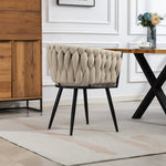 Aneta Fabric Accent Chairs - Set Of 2 | Beige