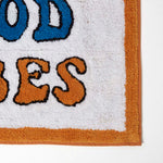 Orange Good Vibes Bath Mat 100% Cotton, 50 X 80 Cm
