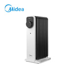 9 U-type Fins Electric Oil Heater With Knob Control 24-hour Timer, Overheat & Tip-over Protection