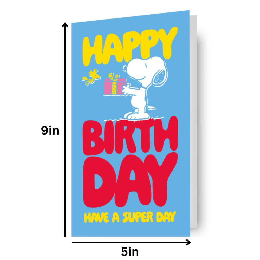 Snoopy Sticker Birthday Card Official Product