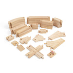 Bigjigs Toys 49 Piece Track Bundle for Wooden Train Sets