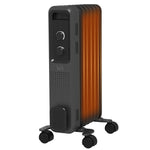 7/9/11 Fin Oil Filled Radiator Portable On Wheels | Small | Gray