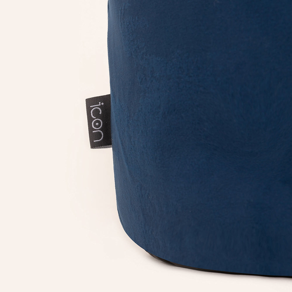 Milano Velvet Bean Bag Pouffe | Navy Blue