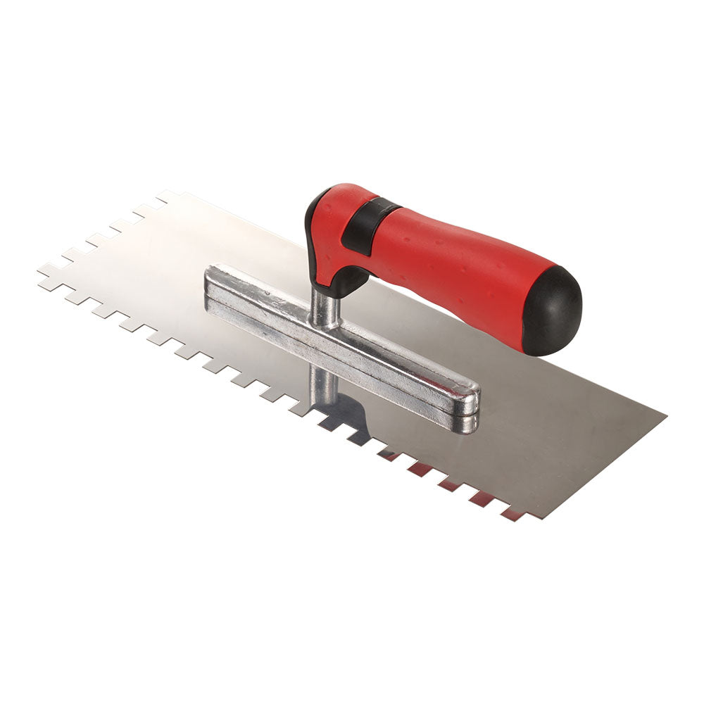 Serrated Design Stainless Steel Concrete Trowel For Tiling Installation