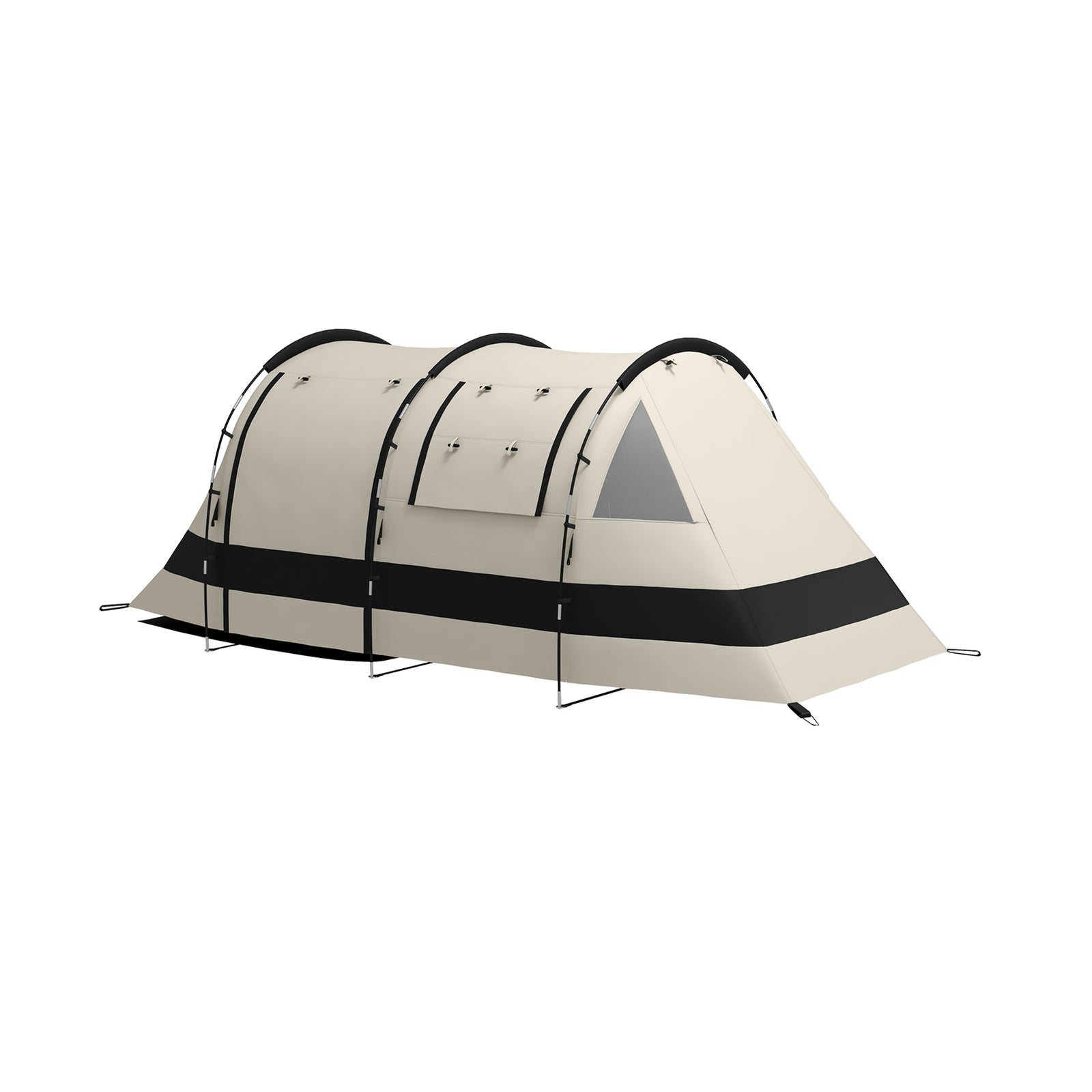 Blackout Camping Tent With Bedroom & Living Room For 4-5 | Khaki