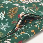 Festive Forest 100% Cotton Green Christmas Tablecloth | 178 x 305cm | Green