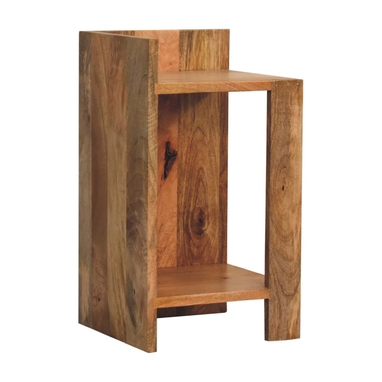 Solid Wood Oak-ish Box Bedside