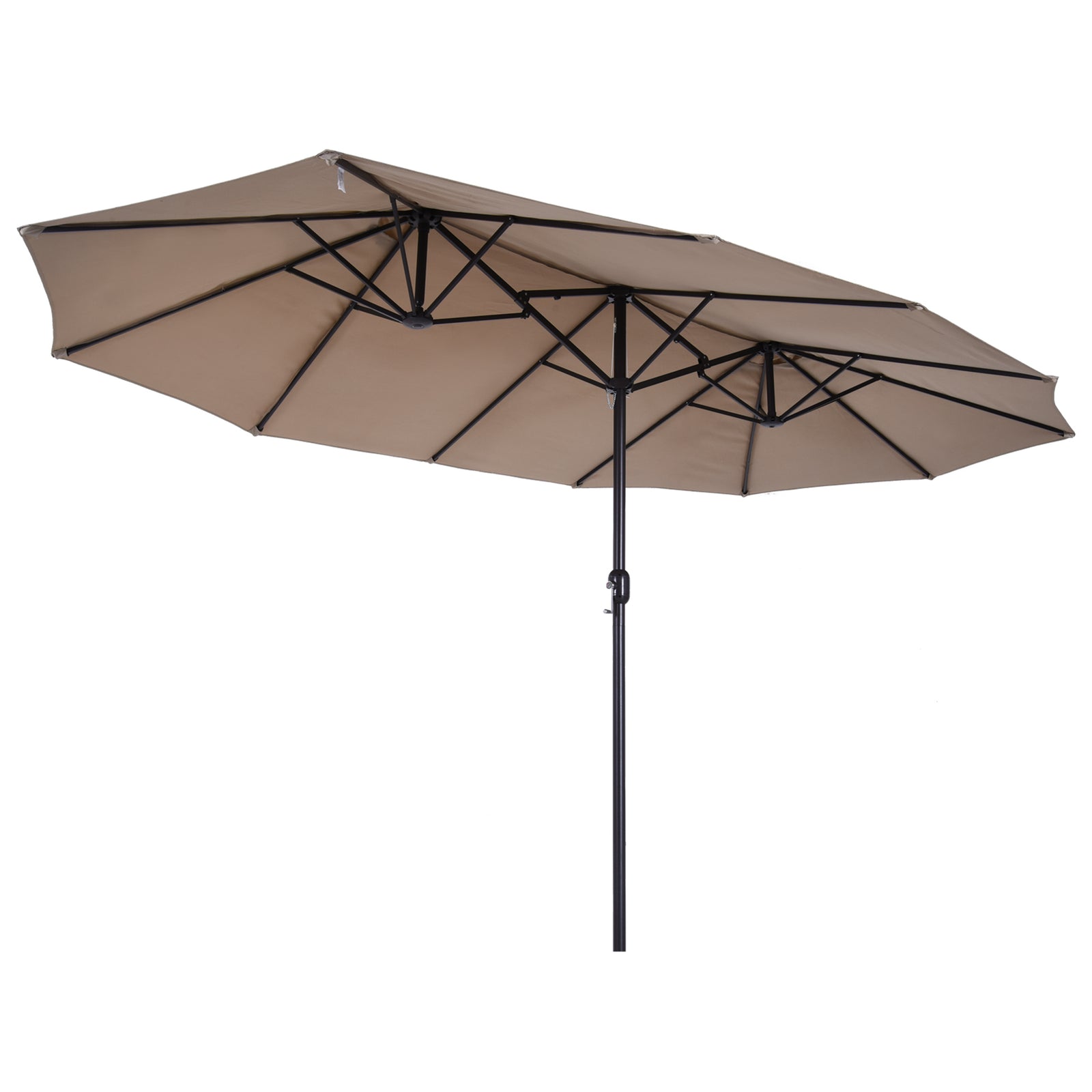 4.6m Double-sided Sun Umbrella - NO BASE | Tan