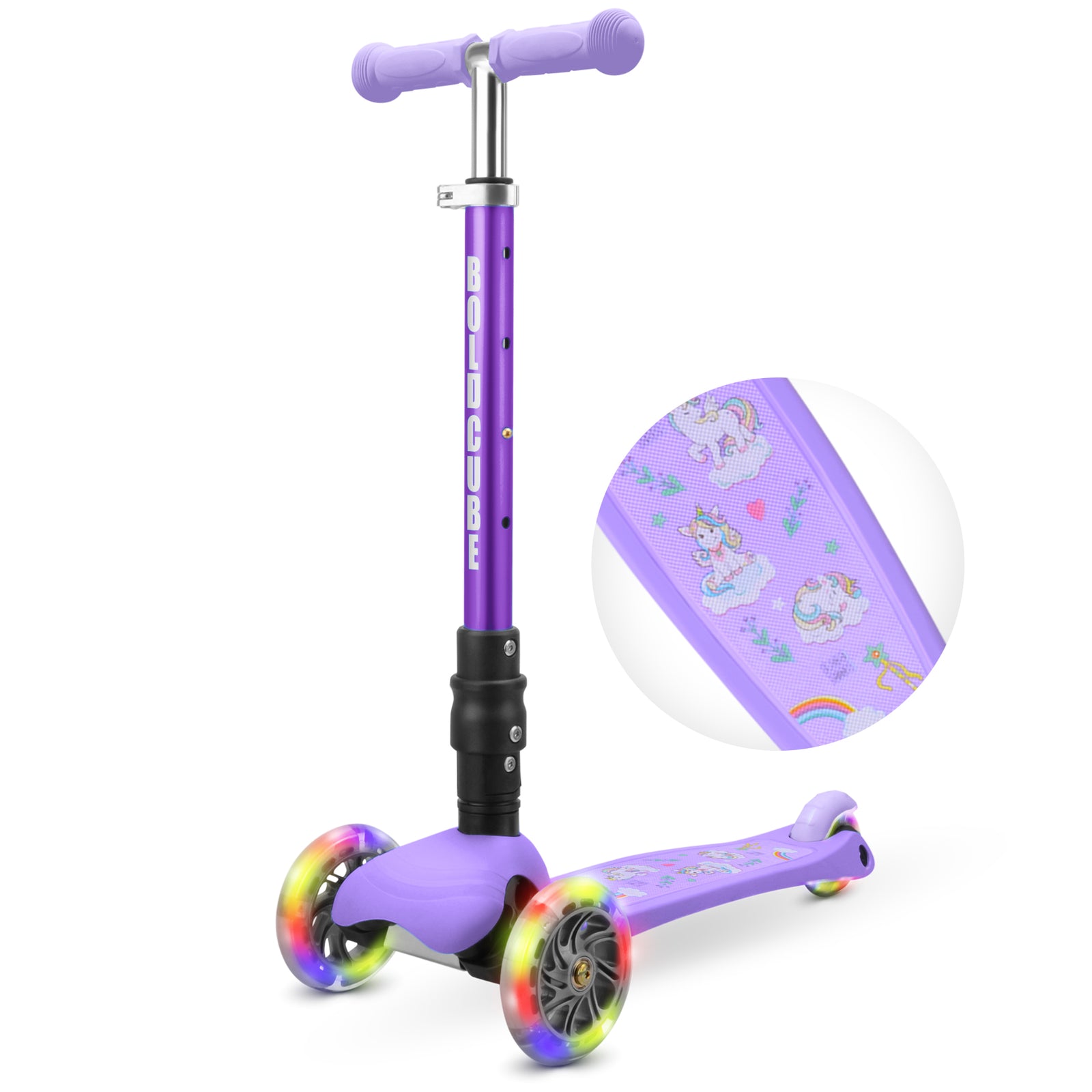 Teeny Fold 3 Wheel Scooter | Unicorn