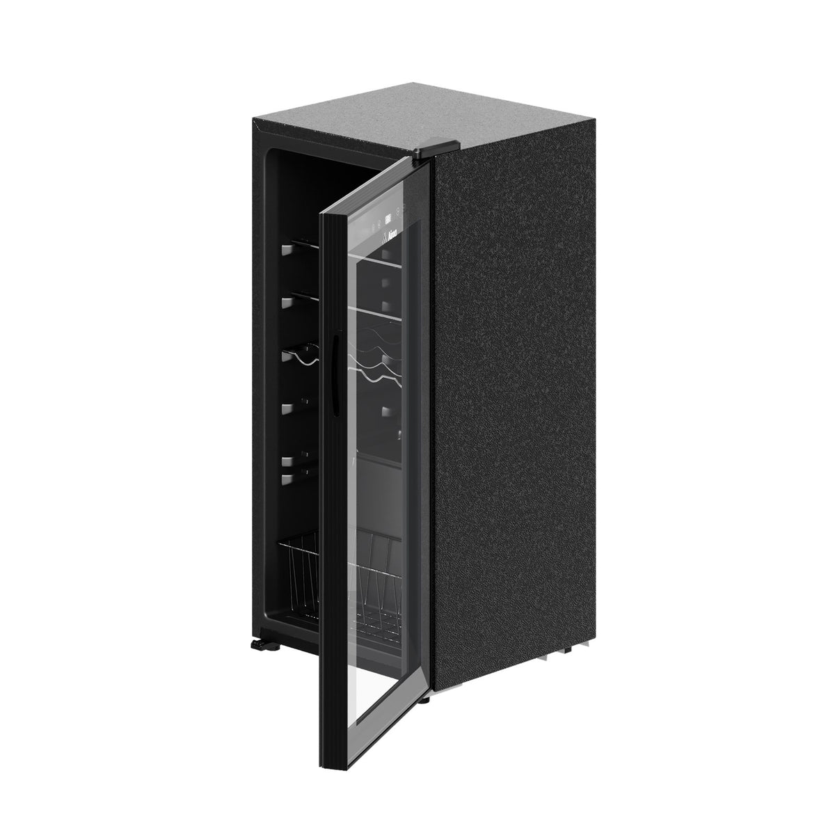Airoa 92l Freestanding Under Counter Fridge Beverage Cooler With Glass Door