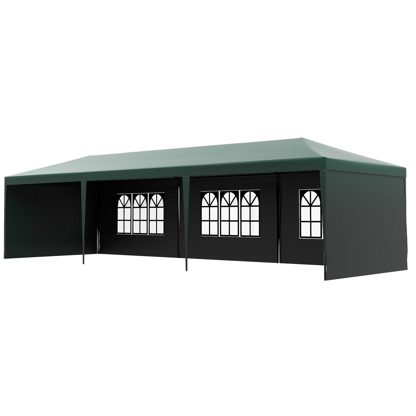 9m X 3m Outdoor Garden Gazebo Wedding Party Tent Canopy | Green