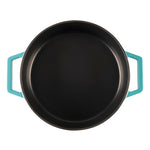 Cast Iron Casserole Dish 28cm Oven Proof Pan & Lid | 28cm | Blue