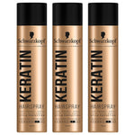 Schwarzkopf Keratin 48h Extra Strong Hold Supple Hair Spray 400ml,3 Pk