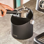 Steel Espresso Knock Box - Coffee Grounds Bin | Black