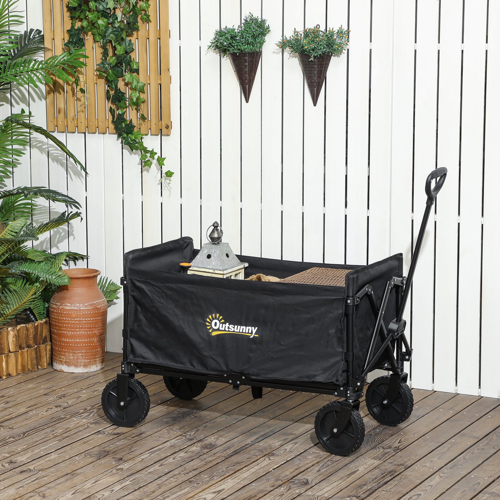 120l Festival Trolley, Folding & Compact | Black
