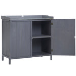 Garden Storage Cabinet Potting Bench Table With Top