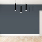 Carbon Black Led Pendant Lamp 3x5w Eye Catching Contemporary Cylindrical Lights With Built In Low Consumption Light Source