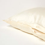V Shaped Pillowcase Organic Cotton 400 Tc | V Shape | Cream