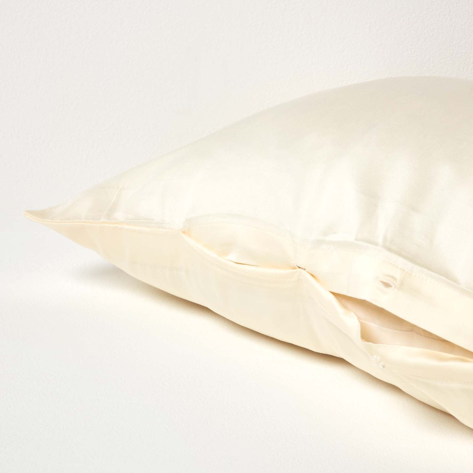 V Shaped Pillowcase Organic Cotton 400 Tc | V Shape | Cream