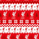 Liverpool FC Christmas Gift Wrap, 2 Sheet 2 Tag, Official Product