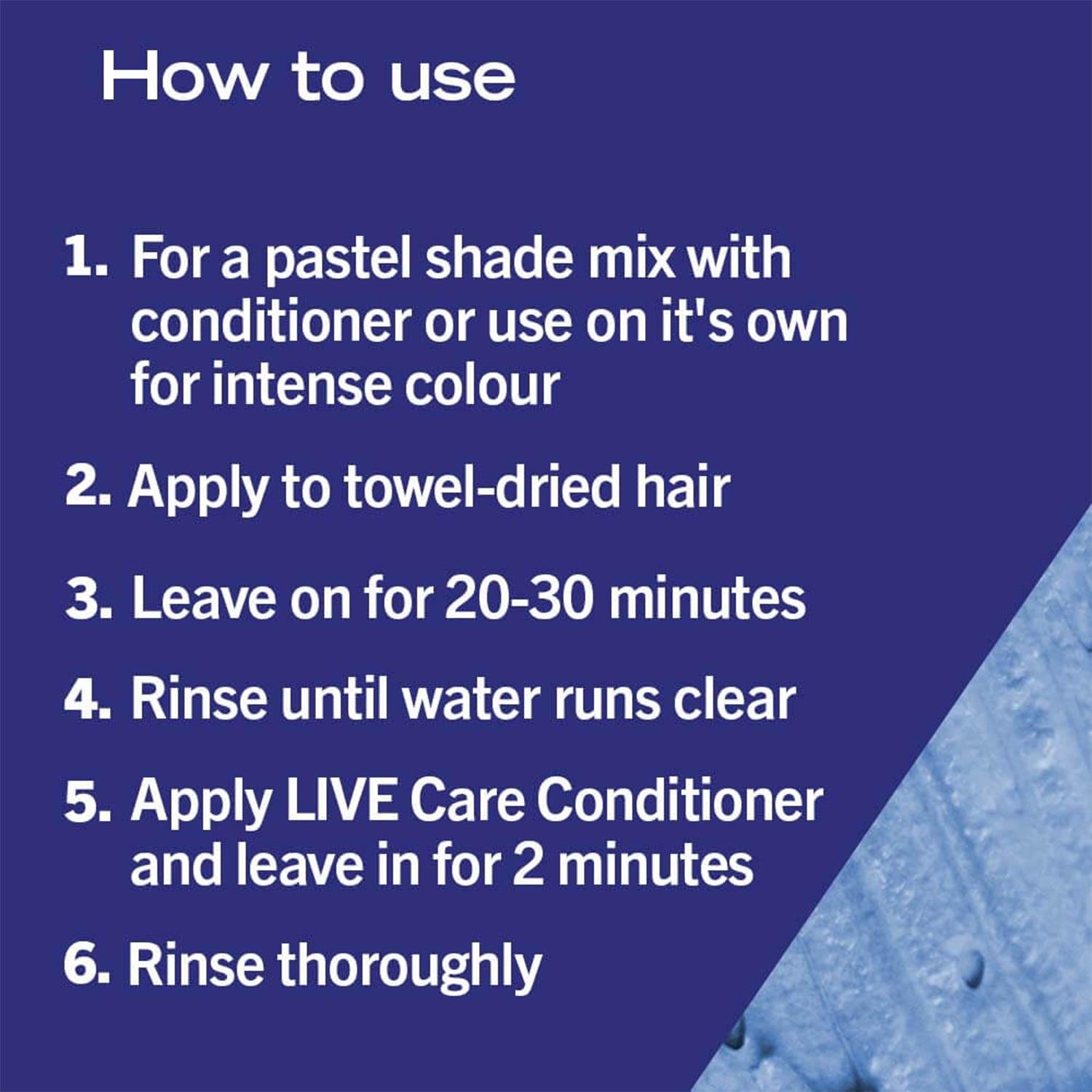 Live Ultra 2in1 Bright Permanentcolour Hairdye,095 Electric Blue 3x