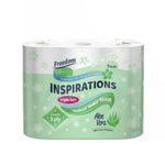 Freedom Aloe Vera 3-ply 45 Rolls + Rhino Kitchen Paper 24 Rolls