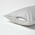 Continental Egyptian Cotton Pillowcase 200 Tc | 40 x 80cm | Silver Grey