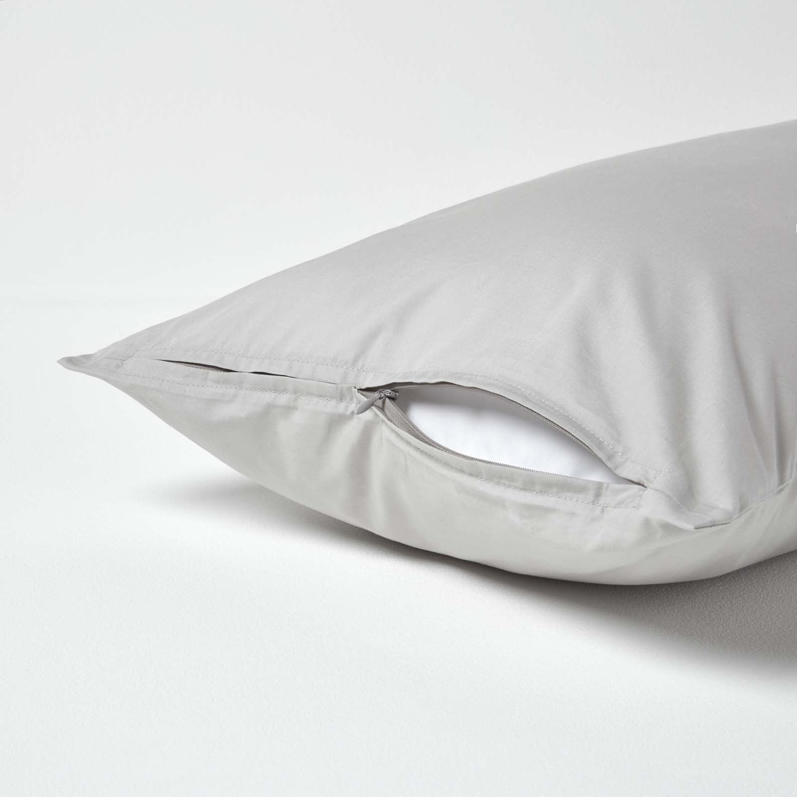Continental Egyptian Cotton Pillowcase 200 Tc | 40 x 80cm | Silver Grey