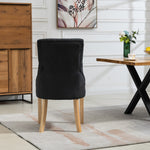 Set Of 2 Ravenna Fabric Dining Chairs | Black