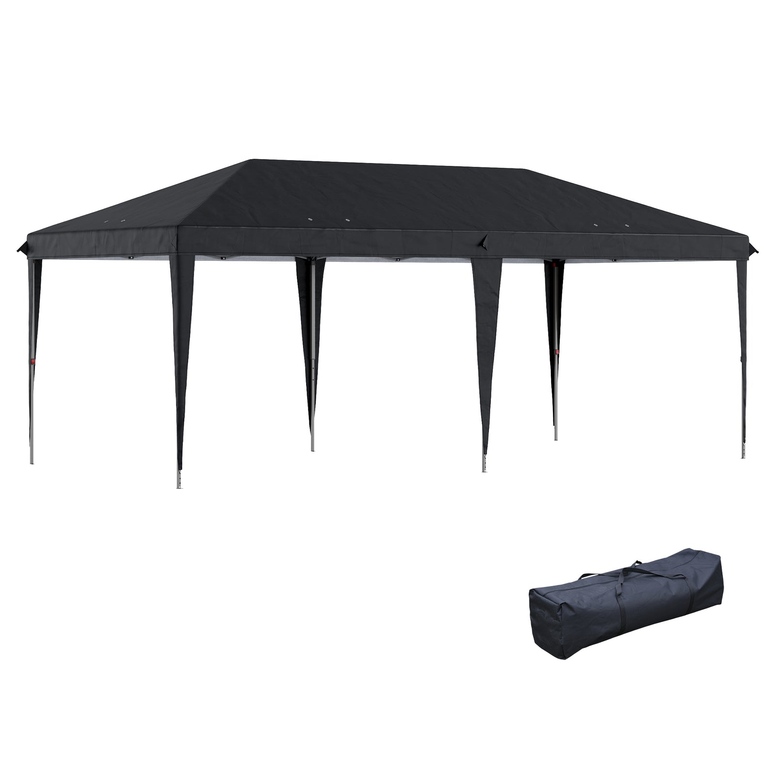 3 X 6 M Pop Up Gazebo Patio Party Event Heavy Duty Canopy | Black