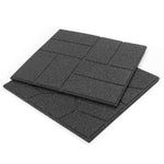 Reversable Garden Stepping Stones Decking Paver 40x40cm | Set of 6 | Dark Grey