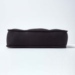 Faux Suede Dining Chair Booster Cushion | 40cm x 40cm | Black