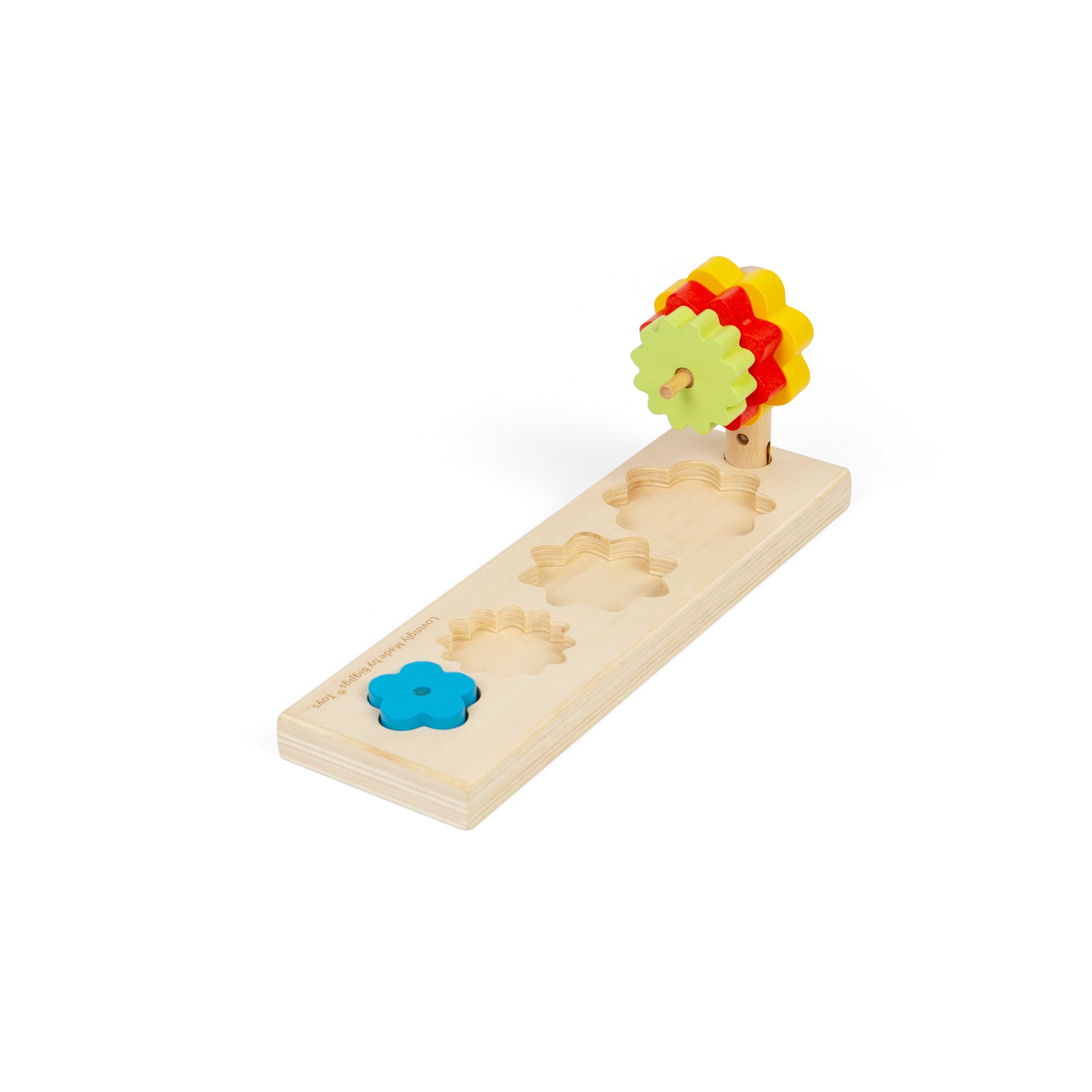 Wooden Flower Sorter Stacking Toy