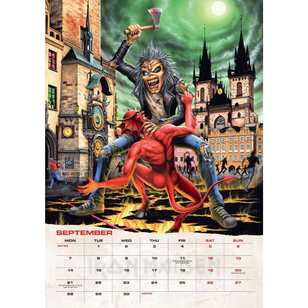 Iron Maiden 2026 Calendar, A3, Official Product