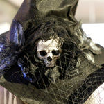 Voice Activated Halloween Animatronics Standing Witch | Black