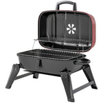 Charcoal Barbecue Grill Folding Bbq Grill | Red