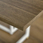 5pc Dining Table Set, Metal Frame, Square Table