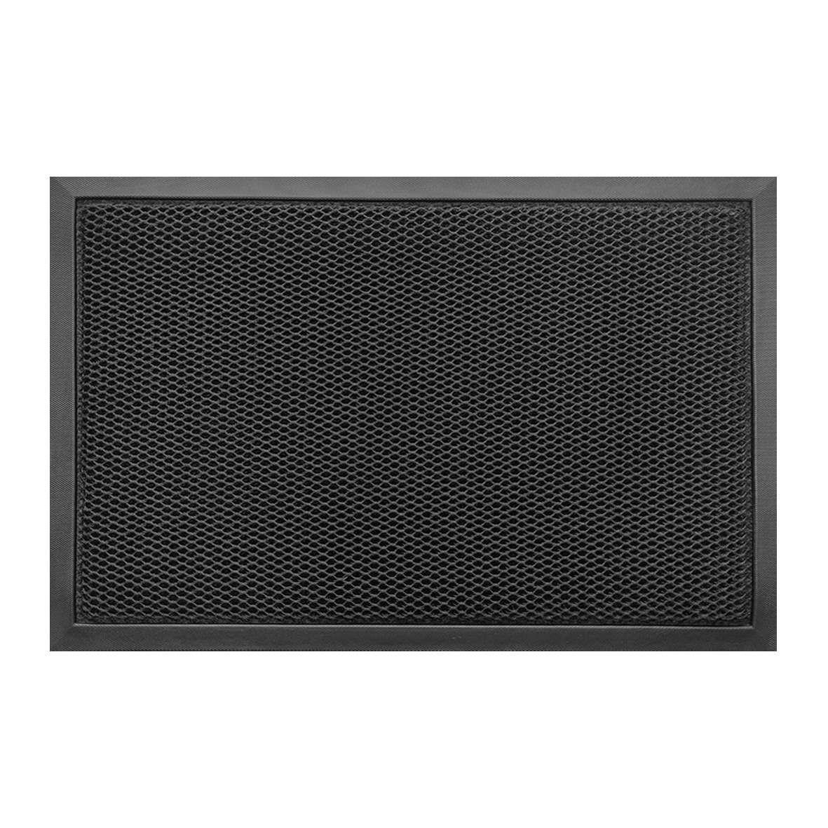Anti-slip Dirt Trapping Black Meshmat Entrance Doormat | Large | Black